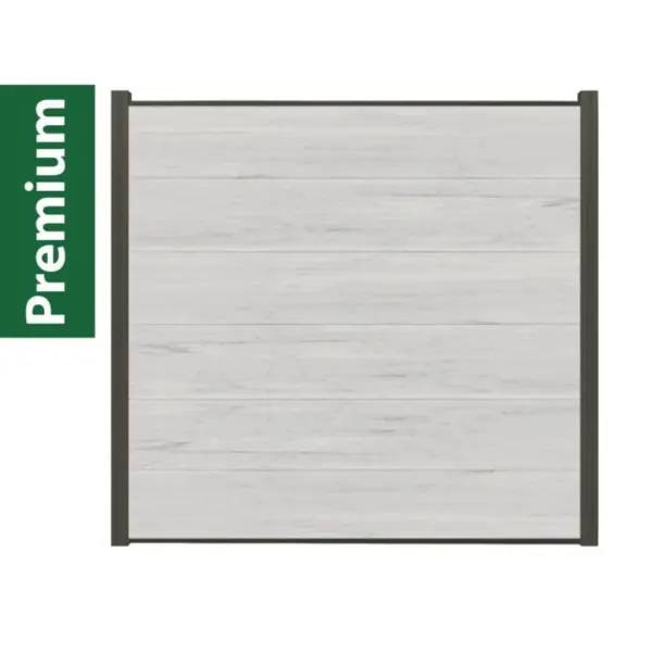 Komplettset XXXL Coex Sylt beige (1 x Zaun + 2 Pfosten anthrazit)