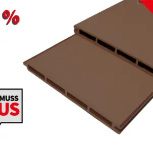 *Abverkauf* BPC Zaun / Sichtschutz / XL Steckzaun, Einzellamellen, Serie Texel XL, 1778 x 195 x 20 mm, Farbe braun