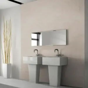Wandpaneele Kunststoff, Sandstein, wasserfeste Wandverkleidung für Küche und Bad, Wandfliese selbstklebend, 600 mm x 300 mm x 4 mm, (1,62 m² / Paket)