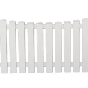 Vorgartenzaun Kunststoff weiß 180 x 80/70 cm (Serie Juist)