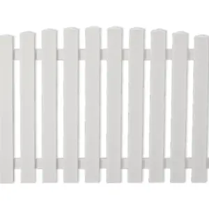 Vorgartenzaun Kunststoff weiß 180 x 80/90 cm (Serie Juist)