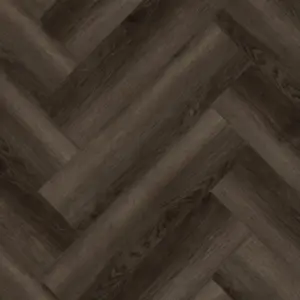 Premium 3D, 7 mm Fischgrät Klick Vinyl (SPC) mit antibakterieller Trittschalldämmung, Eiche dunkel, 592 x 148 mm, 0,55 mm Nutzschicht, (1,40 m² / Paket)