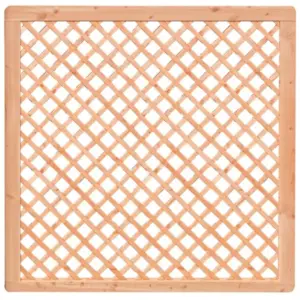 Premium Douglasie Sichtschutzzaun Holz, 178,5 cm (B) x 178,5 cm (H), Rankgitter diagonal - natur
