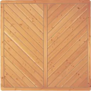 Sichtschutzzaun Holz Douglasie Vollelement 180 x 180 cm (Serie: Doben)