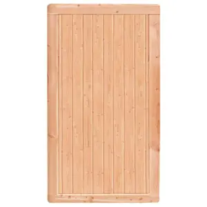 Premium Douglasie Sichtschutzzaun Holz, 98,5 cm (B) x 178,5 cm (H), Senkrechtfüllung mit Mittelsträbe - natur
