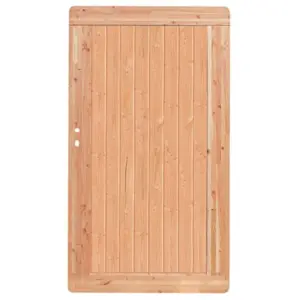 Premium Douglasie Gartentür, Sichtschutzzaun Holz, 100 cm (B) x 178,5 cm (H), Senkrechtfüllung - natur