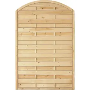 Sichtschutzzaun Holz Bogen Kiefer/Fichte 120 x 180/160 cm (Serie Baltrum)