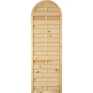 Sichtschutzzaun Holz Bogen Kiefer/Fichte 60 x 180/150 cm (Serie Baltrum)