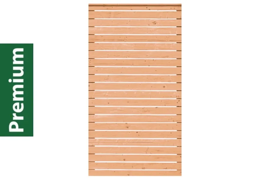 Rhombus Sichtschutz, Premium Douglasie, 98,5 cm (B) x 181 cm (H), Rhombusleisten ca. 24 x 78 mm - natur