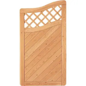 Sichtschutzzaun Holz Lärche Bogen 90 x 165/150 cm (Serie Pöhl)