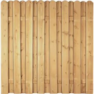 Sichtschutzzaun Holz Kiefer/Fichte 180 x 180 cm (Serie Eversten)