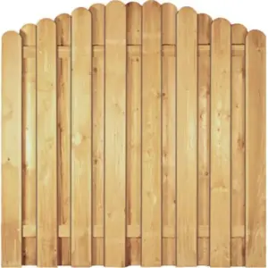 Sichtschutzzaun Holz Kiefer/Fichte Bogen 180 x 180/160 cm (Serie Eversten)