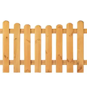 Gartenzaun Holz Kiefer / Fichte Bogen 180 x 80/65 cm (Serie Edewecht)
