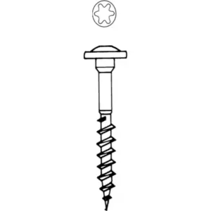 Schrauben für Bodenhülsen 7 x 50 mm (4 Stk pro VE)