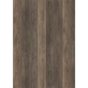 2,0 mm Vinyl dunkelbraun rustikal 152,4 x 1219,2 mm, 0,3 mm Nutzschicht (Klebediele) (4,645 m² / Paket)