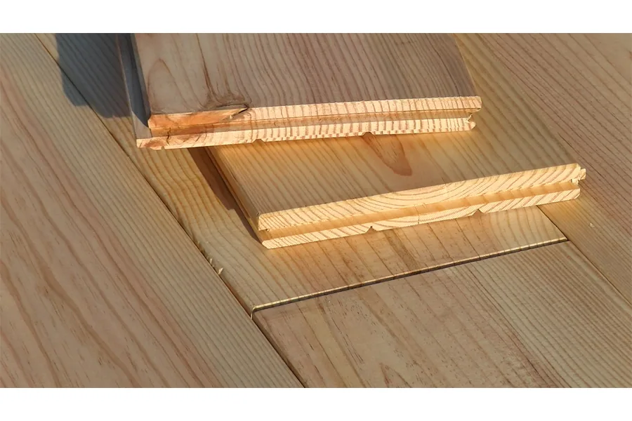 Massivholzdiele französische Seekiefer unbehandelt, 21 x 176 x 2000 mm (1,41 m² / Paket)