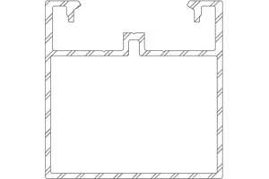 Twinson Alu-Trägerprofil, 50 (H) x 50 mm (B) in 6 m