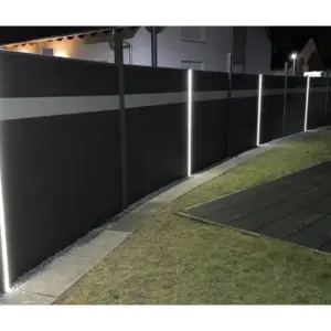LED Pfostenleiste für Universal WPC Pfosten (Alu) Lichtfarbe "warmweiss"