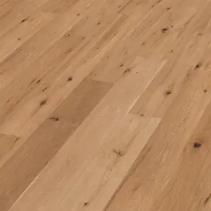 Fertigparkett, Landhausdiele Eiche astig, handgehobelt, geölt, 15 (S) x 189 (B) x 1860 (L) mm (2,81m²/PE)
