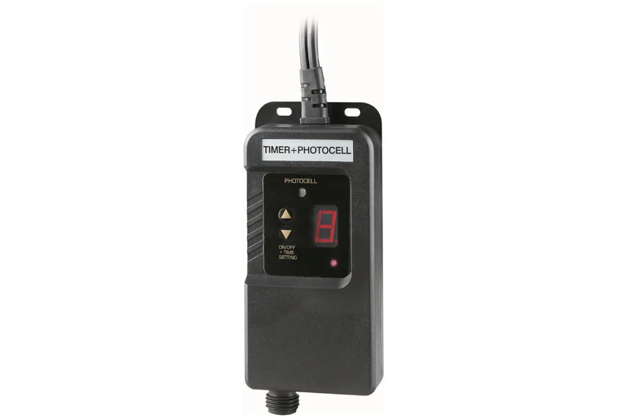 Timer + Hell-Dunkel-Sensor, mit Fotozelle, programmierbar