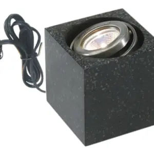 Außenstrahler CUBUS, 100 x 100 x 100 mm, Steinoptik, 3 Watt