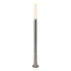 Design-Standleuchte MAIORIS Höhe 1020 mm, Ø 105 mm, Edelstahl / Glas, 5 Watt