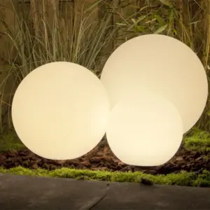 Design-Kugeln Moon Ambiente-Set je 1 Kugel mit Ø 300 mm, 400 mm und 500 mm inkl. Kabel und Fernbedienung