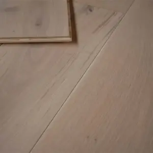 Parkett Eiche Landhausdiele, weiß geölt 14 x 190 x 1900 mm, Sortierung natur (2,888 m² / Paket)