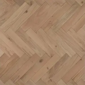 Eiche Parkett, Fischgrät naturbelassen, 14 x 125 x 600 mm, Sortierung Natur (1,2 m² / Paket)