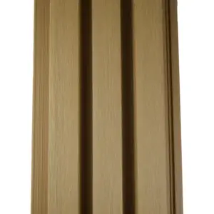 Fassadenverkleidung aus WPC Coextrusion, 33 mm (S) x 140 mm (B / Deckbreite) x 290 cm (Länge), CEDAR, Oberfläche: gebürstet matt (Serie WE30)