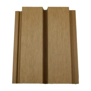 Fassadenverkleidung aus WPC Coextrusion, 33 mm (S) x 140 mm (B / Deckbreite) x 390 cm (Länge), CEDAR, Oberfläche: gebürstet matt (Serie WE56)