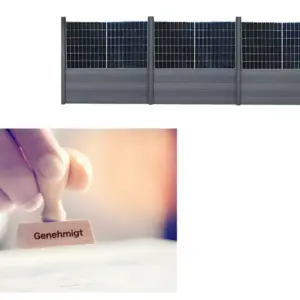 Bauantrag Solar Zaun für bestehende Solarzäune (BRD)