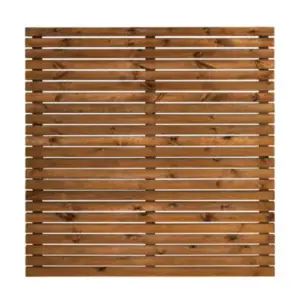 Rhombus Sichtschutz Kiefer KDI Braun, 180 (B) x 180 cm (H) x 20 mm (S), Rhombus Leisten ca. 20 x 70 mm, Rückseite 3 senkrechte Riegel 20 x 70 mm, für Verbau mit Alu Pfosten