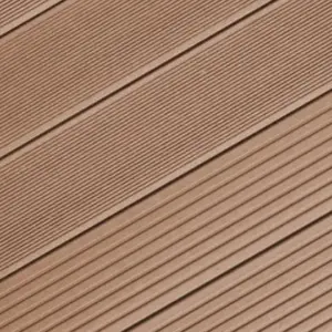 BPC / WPC Hohlkammerdiele WoodoIbiza, 25 x 145 mm, dunkelbraun, 2. Wahl / Restposten /, Mengen und Längen n. Absprache
