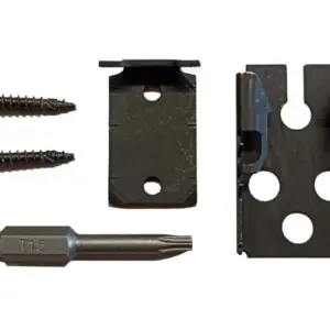 Anfangs- und Endclip für Holzterrassen mit seitl. Nut für unsichtbare Verschraubung, Edelstahl 20 Stück / Paket