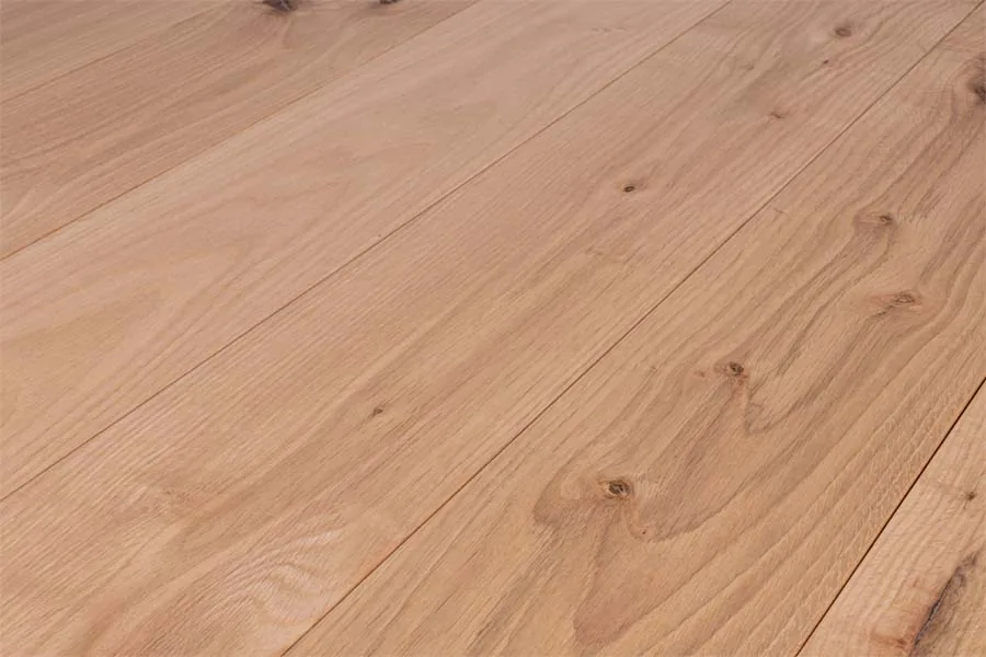 Massivdiele Roteiche 15 x 144 x 2053 mm, roh, Natursortierung, (2,25 m² / Paket)