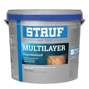 STAUF Multilayer elastischer 1-Komponenten Hybridklebstoff für Parkett, 18kg