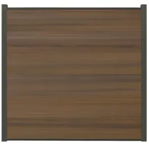 XXXL Premium Komplettset, WPC Coex. Zaun, teak, 20 mm (S) x 1790 mm (B) x 1750 mm (H), Modulares Zaunsystem / Sichtschutz / Steckzaun inkl. Start- und Abschlussprofil (Serie WoodoSylt ohne Pfosten)