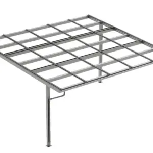 Bausatz Carport Singular, Aluminium ohne Solarmodule für 2 PKW, Caportmaße: 5878 mm (B) x 3035 mm (H) x 5272 mm (T) für bis zu 15 Module (Maße 1134 mm x 1722 mm x 30 mm)