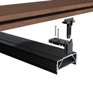 Anfangs- und Endclip inkl. Schrauben für Holz UK / Dielen mit Nut, 20 St.