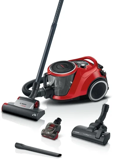 BOSCH Serie 6 Beutelloser Staubsauger ProAnimal, Rot