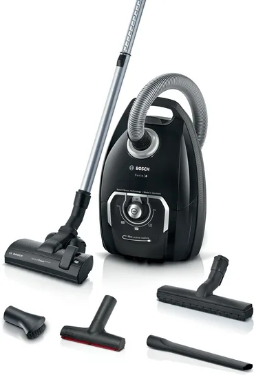 BOSCH Serie 8 Staubsauger mit Beutel, Schwarz