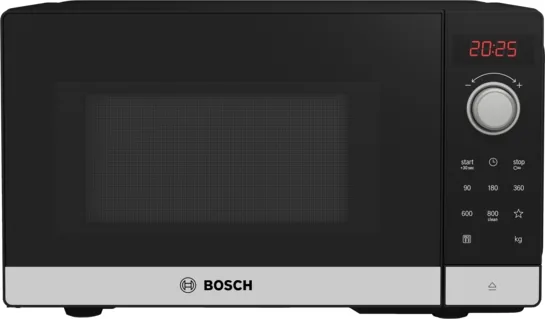 BOSCH Serie 2 Freistehende Mikrowelle 2 Freistehende Mikrowelle 44 aus Edelstahl, 44 × 26 cm