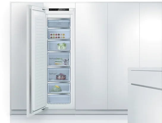 BOSCH Serie 6 Einbau-Gefrierschrank 177.2 x 55.8 cm Flachscharnier mit Softeinzug GIN81ACD0