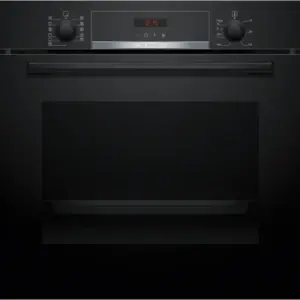 BOSCH Serie 4 Einbau-Backofen 60 x 60 cm Schwarz HBA574BB3