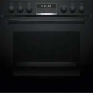 BOSCH Serie 6 Einbau-Herd 60 x 60 cm Schwarz HEG578BB3