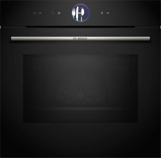 BOSCH Serie 8 Einbau-Backofen mit Mikrowellenfunktion, Schwarz – 60 × 60 cm