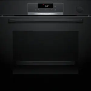 BOSCH Serie 4 Einbau-Backofen mit Dampfunterstützung, Schwarz – 60 × 60 cm