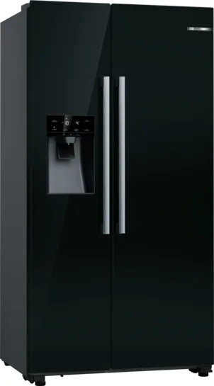 BOSCH Serie 6 Amerikanischer Side by Side, Schwarz – 178,7 × 90,8 cm
