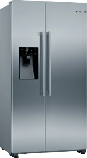 BOSCH Serie 6 Amerikanischer Side by Side 178.7 x 90.8 cm Gebürsteter Stahl KAD93AIEP